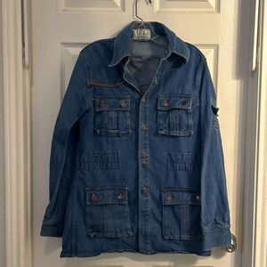 Rare Vintage‎ Lavion Denim Jacket Women's Large Lightweight